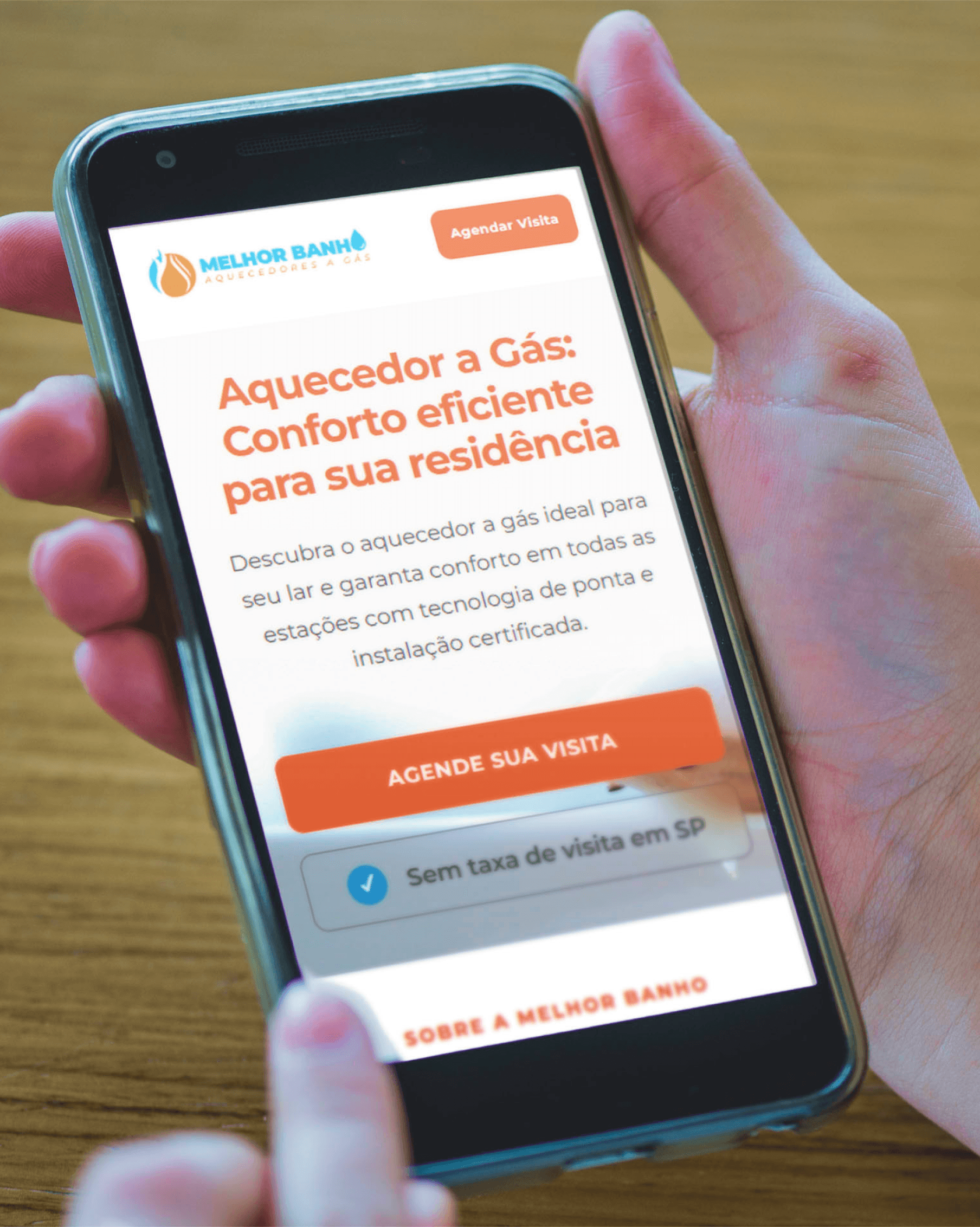 Navegação mobile do projeto